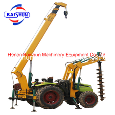 China Power Pole Erection and Digging Machine in Turkey supplier