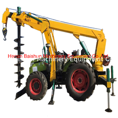China China brand tractor crane pole erection machine with hydraulic earth auger supplier