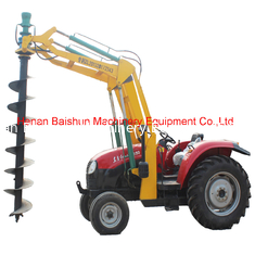 China Wooden Pole Erecting By Ground Screw Electric Pile Driver For Photovoltaic Construction supplier