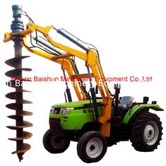 China Pole wrection machine with pole lifter with hydraulic post hole digger supplier