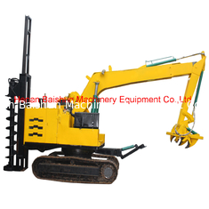 China Hydraulic Power Pole Bore Pile Drilling Machine Auger Crane Pile Driver in India supplier