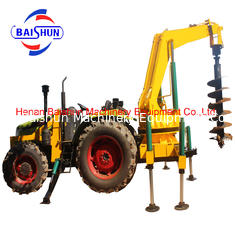 China High level standing poles with hydraulic crane digger machine supplier