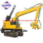 High level standing poles with hydraulic crane digger machine