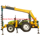 Electrical Pole Install Machine With Post Hole Digger Earth Auger