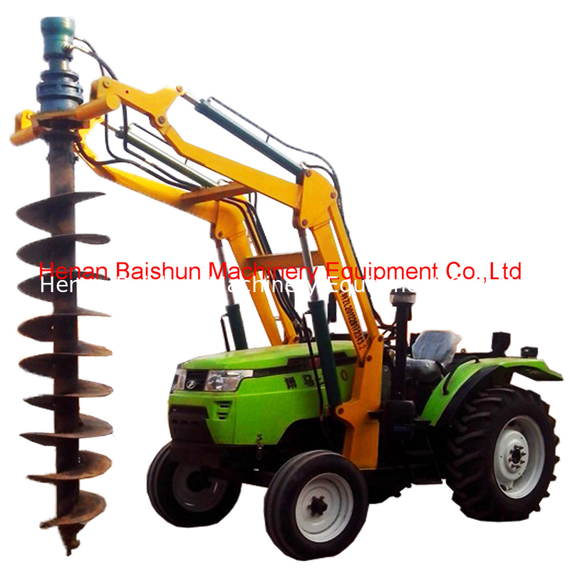 Popular sale lifting crane mounted post hole digger machine new tractor with auger