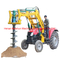 China brand tractor crane pole erection machine with hydraulic earth auger supplier