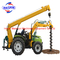 China brand tractor crane pole erection machine with hydraulic earth auger supplier