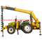 High efficient tractor mounted pole erection post hole digger for drilling purpose supplier