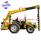 Tractor Pole Erection Machine with Crane Auger Drilling Machine supplier