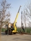 Customized telegraph pole erection machine digger for solar power project supplier
