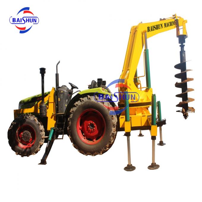 High efficiency electric digging & pole erection machine for earthmoving