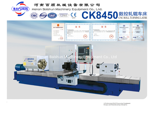 CK8450x2500mm CNC Roll turning lathe machine for sale