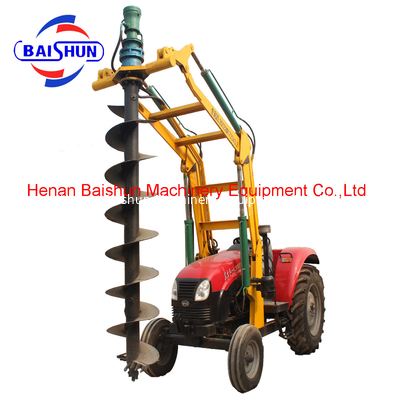 China brand tractor crane pole erection machine with hydraulic earth auger