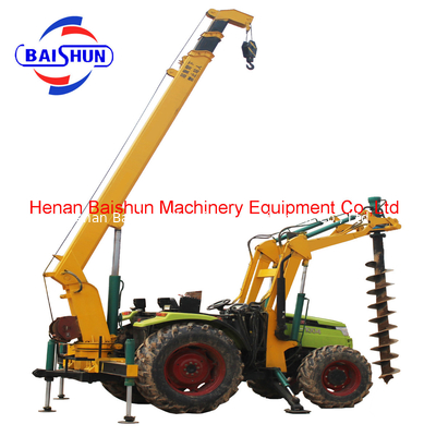 Customer design cement pole erection machine pole drilling machine