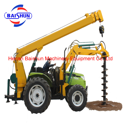 Electric Telegraph Pole Construction Earth Boring Machine