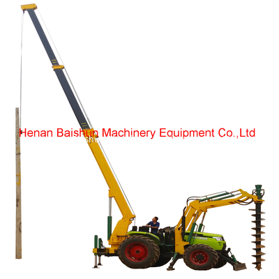 6m Tractor Auger Drilling Machine for Power Pole