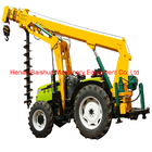 Pole Erection Machine With Concrete Hole Digger Spiral Piling Machine