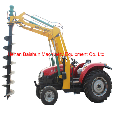 Customized heavy duty tractor pole erection machine manual earth auger machine