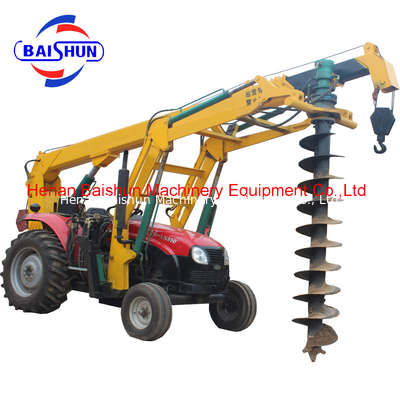 Electrical Installing Trenching Screw Piles Piling Machine Pole Erection Machine