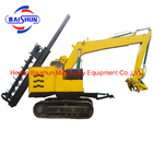 Hydraulic excavator drilling auger crane erection pole machine