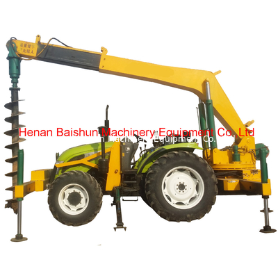 China Manufacturer Of Long Ground Hole Hydraulic Earth Auger Drill Machine