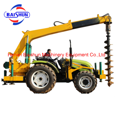 Electrical Installing Trenching Screw Piles Piling Machine Pole Erection Machine