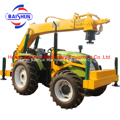 Electrical Installing Trenching Screw Piles Piling Machine Pole Erection Machine