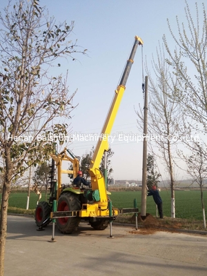 Customized telegraph pole erection machine digger for solar power project