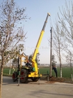New electric pole digging machine pole erection machine for photovoltaic