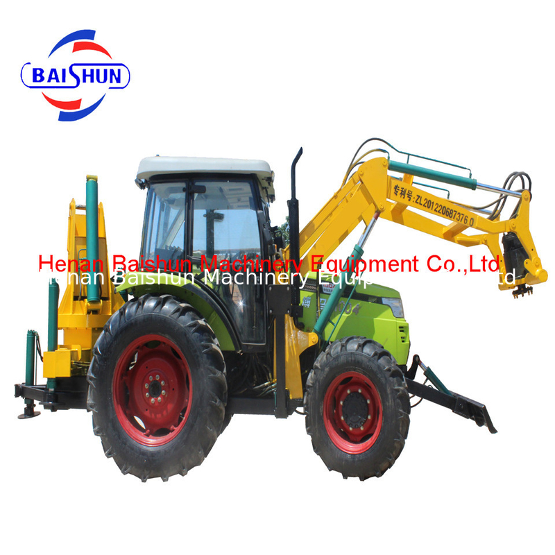 Custom design hydraulic pole erecting and digging tractor machine auger used for earth drill