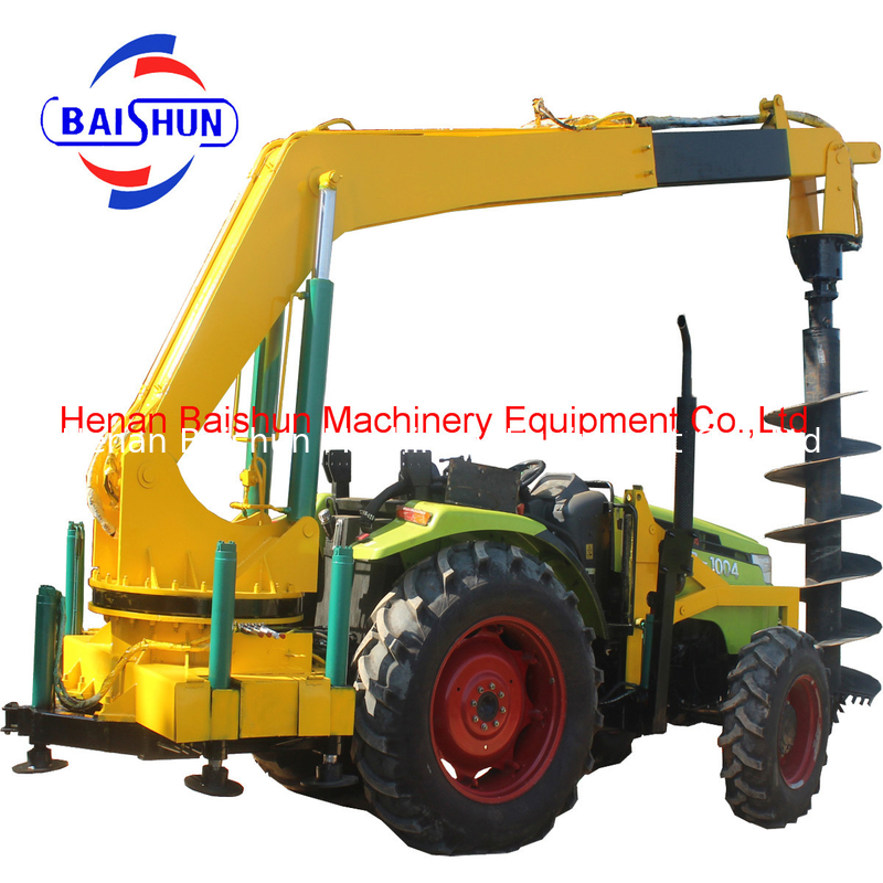 Best selling post hole digger with pole lifter machine