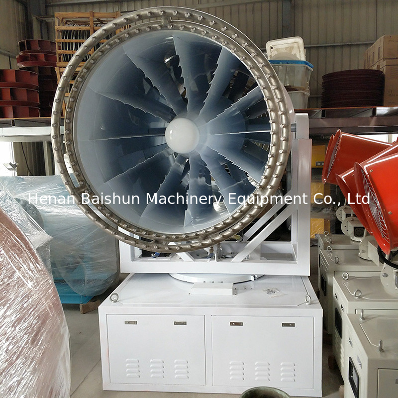 50M truck mounted dust cannon/air blast sprayer/air spectrum with 15KW fan power